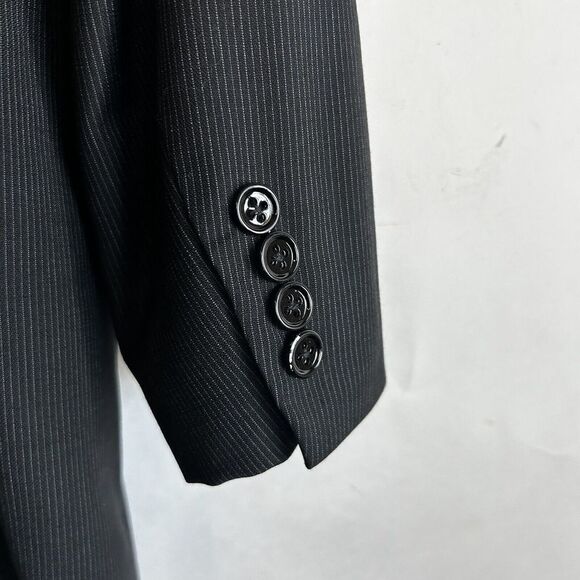 Ralph Lauren Black Label Mens Pinstripe Jacket Blazer Sport Coat Wool Size 36 R - Picture 6 of 8